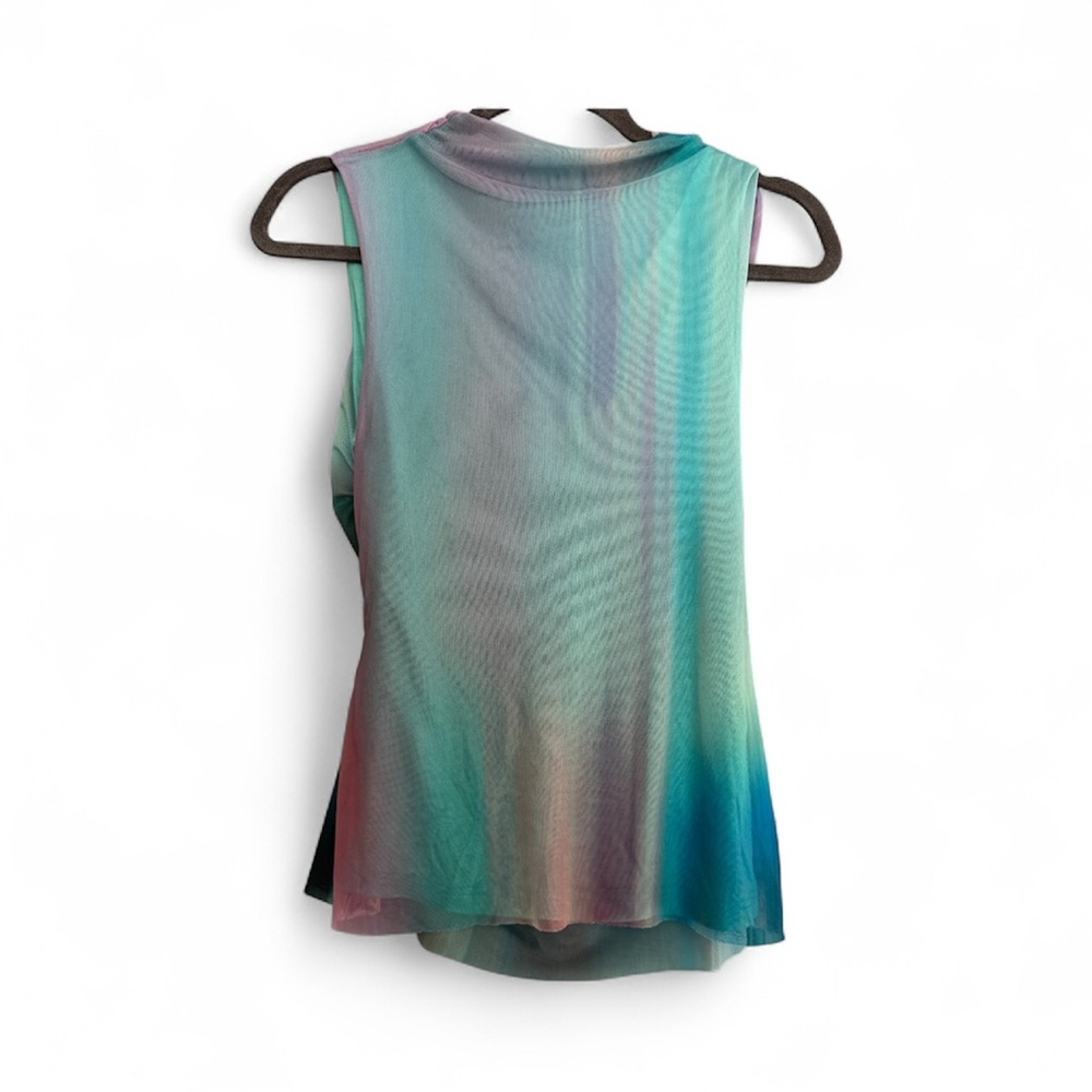 Desigual Multicolor Gradient Tulle Sleeveless Top… - image 1